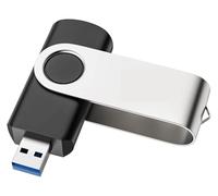 64GB USB Flash Drive, Rotating High Speed Thumb, Portable External Storage Memory Stick for PC, Laptop & Computer