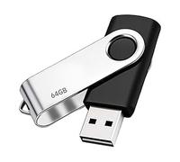 64GB USB Flash Drives, Memory Stick USB 3.0 Flash Drive 64GB Swivel Design Memory Sticks Fold Storage for PC, Tablet Portable Pen Drive for Store 16,000 Songs/21,600 Photos/960 Minutes of Video