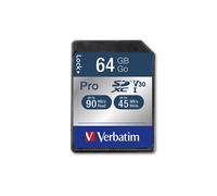 Verbatim Pro 64GB SDXC UHS Class 10 memory card