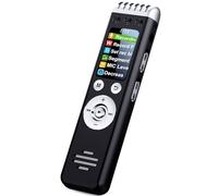 64GB Voice Recorder with Playback - EZColoris Color Display Digital Voice Activated Audio Recording Devices for Speeches College Lectures Meetings Rechargeable Battery 240H
