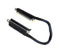 64Gbs Bandwidth PCIe5.0 X16 Risers Extension Cable 180 Degree Bend Design Silver Plate Connectors For PC Builds