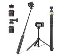 64in Pocket 3 Selfie Stick Tripod for GoPro Action Camera, Extendable Stand with Quick Release 1/4'' Screw Vlog for DJI Osmo Pocket 3 Action 5 Pro 4 3 For Insta360 X4 X3 X2 for AKASO DSLR Accessories