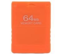 64MB High Speed Game Memory Card, FMCB1.966 Gaming External Data Card Compatible with all Playstation 2 and Slim Line Version,Plug and Play,PS2 Console Games Accessories(Orange)