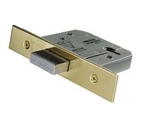 64mm 5 Lever Mechanism BS Deadlock Stainless Brass Door Security Latch