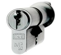 64mm Euro Cylinder & Thumbturn Lock Keyed to Differ 10 Pin Polished Chrome