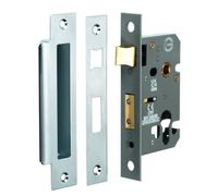 64mm Euro Profile Sashlock UKCA/CE Fir Polished Chrome | 64mm Euro Profile Sashlock | UKCA/CE Certified | Fir Security Lock | Durable Door Hardware | Polished Chrome Finish