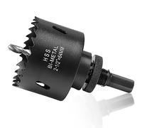 64mm Hole Saw for Metal and Wood, 2.5 inch HSS Bi-Metal Circular Drill Cutter with Pilot Bit for Plate Steel, Sheet Iron, Ceiling Board, Acrylic Panel, 7/16” Hex Shank