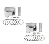 64mm Motorcycle STD +25 +50 Piston Ring Kit Compatible With 400 VLS400 VLX400 VRX400 NV400 NC25E NC26 NC34 NC25 E(2 SETS 64.5MM)