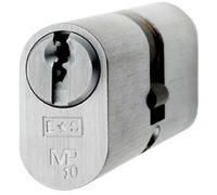 64mm Oval Double Cylinder Lock Master Key 10 Pin Satin Chrome Door Lock