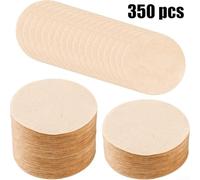 64mm Round Coffee Filter Papers, 350pcs for Aeropress Espresso Maker for Coffee Lovers (Brown)