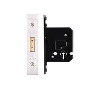64mm Satin Stainless Steel UK 3 Lever Mortice Deadlock | ZUKD364SS