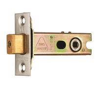 64mm Tubular Deadbolt Lock & 5mm Follower - Bright Stainless Steel Bathroom Turn