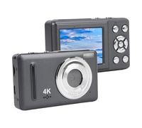 64MP 4K Digital Camera, Digital Point and Shoot Camera with 18x Zoom, 2.4 LCD Screen, Support Up to 128G Excluded SD Card, Compact Small Camera for Travel, 1200mAh