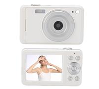 64MP 4K Digital Camera with 16x Digital Zoom, Student Camera, AF Auto Focusing, 2.8 Inch Screen, LED Fill Light for Text, Food, Flowers (White)