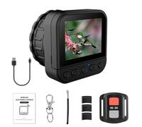 64MP 4K HD 2.4G WIFI Electronic Eyepiece Digital Camera with Flip Screen Universal Eyepiece Monocular Camera Portable Lightweight for Astrophotography Enthusiast Bird Watching
