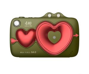 64MP Camera with Flip Screen Display, 4K Video Recording and WiFi for Quick Sharing on Social Platforms (Green)