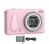 64MP Digital Camera - Auto Focus with 18x Zoom, 2.4" 4K Large Screen | Compact Pocket Camera, Anti-Shake HD Camcorder for Vlogging, Travel,