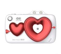 64MP Digital Camera With 4K Video Recording, Flip Screen, And Built In WiFi For Seamless Photo Sharing And Vlogging(White)