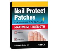 64PCS Fungal Nail Treatment Patches,Extra Strength Toenail Fungus Treatment,Safe & Gentle Nail Stickers for Nail Growth & Repair,Ingrown Toenail Corrector,Natural Formula Nail Strengthener,Effective