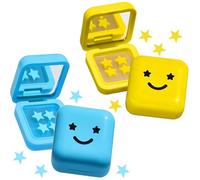 64Pcs Hydrocolloid Pimple Patches,Mighty patches Stars,Mighty Patch，(Yellow & Blue)