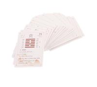 64pcs I Ching Card Pack with Complete Guide Chinese Wealth Coin Design for Spiritual Guidance Meditation and Easy Learning of I Ching Principles