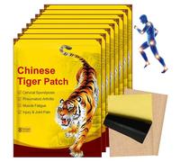 64pcs Pain Relief Patches, Tiger Patch for Neck and Shoulder, Chinese Pain Relief Plaster for Knee, Relief Patches up to 8h for Arthritis, Lumbar, Spine, Muscle & Joint, Penetrating Heat Action