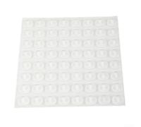 64PCS Silicone Rubber Pads for Cabinet Doors, Anti Collision Sound Absorbing Bumpers for Protection and Noise Reduction in Home, Office, and Museum Settings (Transparent)