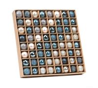 64PCS Tiny Ball Ornaments for Holiday Trees with Glittery and Non Shiny Finishes for Classic Christmas Ambiance Creation (Blue)
