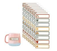 64pcs Waterproof All Purpose Labels, Cute Baby Bottle Labels Kids Labels Waterproof Personalized Write on Name Stickers for Water Bottles Daycare School Supplies