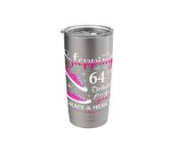 64th Birthday 64 Years Old Bday Queen Party Funny Womens BD Stainless Steel Insulated Tumbler