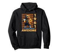 64th Birthday Bear Legends December 1961 64 Years Old Mens Pullover Hoodie