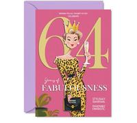 64th Birthday Cards for Women, Years Of Fabulousness