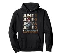 64th Birthday Dog Lover June 1996 Vintage 64 Years Old Men Pullover Hoodie