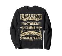 64th Birthday Gifts For Men Mythology Of October 1961 Sweatshirt
