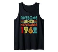 64th Birthday Idea Awesome Since November 1962 64 Years Old Tank Top