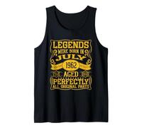 64th Birthday Legends were Born in July 1962 Tank Top