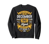 64th Birthday Real Legends December 1961 64 Years Old Men Sweatshirt