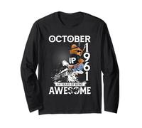 64th Birthday The Bear Legends October 1961 64 Years Old Men Long Sleeve T-Shirt