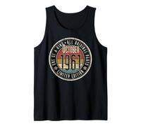 64th Birthday Vintage October 1961 Retro Limited Edition Tank Top