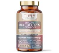 65 Billion Bio Cultures Complex - Advanced 28-Strain Formula - 120 Capsules - No Refrigeration - with Prebiotic FOS & GOS - Stomach Acid Resistant - Digestion, Immunity & Cognition - Vegan - UK Made
