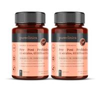 65 Billion CFU Probiotic Supplement x 180 Capsules (2 Bottles of 90) - 14 Strains with Prebiotics & Postbiotics - 6 Month's Supply