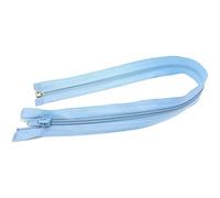 65 cm Zipper, Open Ended Separating Nylon Spiral Coil Zip, Size No #5 (Blue, Pale)