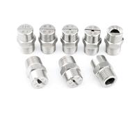 65 Degree Stainless Steel Pressure Washer Nozzle Tips 1/8 1/4 3/8 1/2 Inch Pack of 5 or 10(No.15: 1/8 (2.4 Mm Aperture),10pcs)