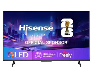65" HISENSE E7Q PRO QLED 4K HDR Smart TV with Freely - 65E7QTUK PRO, Black