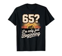 65? I’m Only Just Beginning Funny Biker Birthday 65th Bday T-Shirt