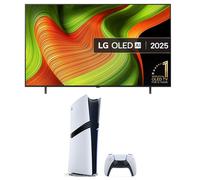 65" Lg B5 OLED AI 4K HDR Smart TV 2025 (OLED65B56LA) & PlayStation 5 Pro Bundle, Black,Brown