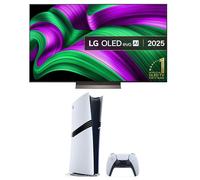 65" LG C5 OLED evo AI 4K HDR Smart TV 2025 (OLED65C56LB) & PlayStation 5 Pro Bundle, Brown