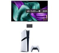 65" LG C5 OLED evo AI 4K HDR Smart TV 2025 & PlayStation 5 Pro Bundle, Black,Silver/Grey