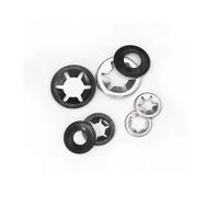 65 Manganese Steel Spring Circlip/Bearing Clamp Retaining Ring/Plum Blossom Washer(Black)