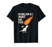 65 Million B.C. Worst. Day. Ever. Dinosaur Meteor Print T-Shirt